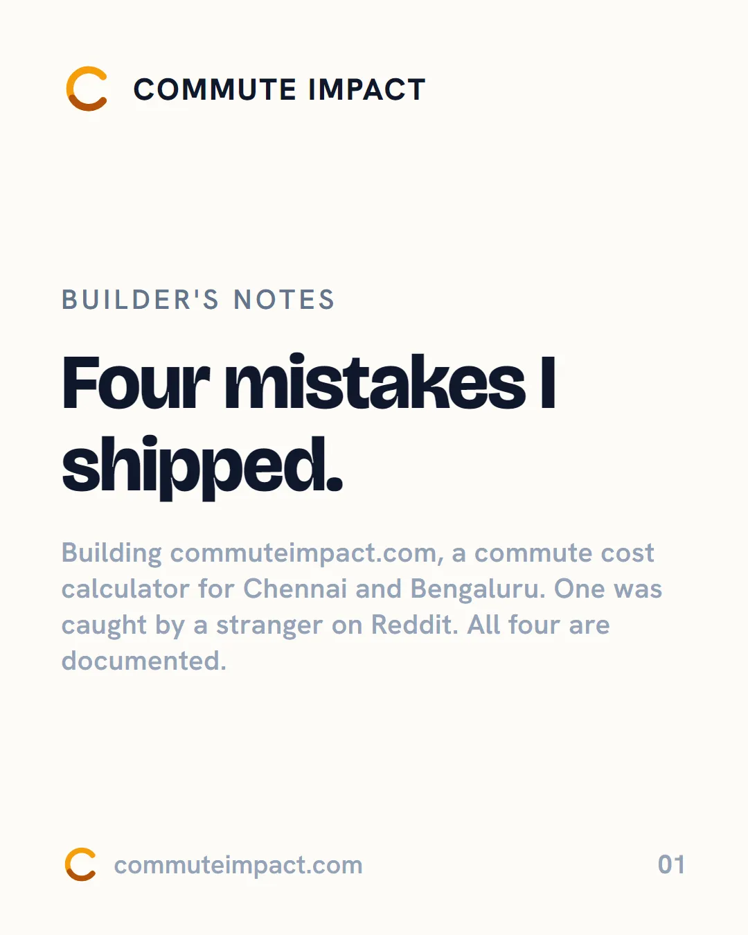 Four mistakes I shipped.